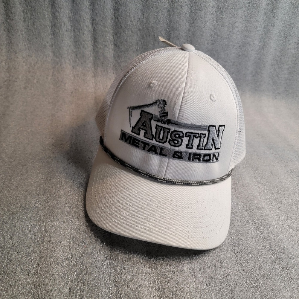 The Game White Adjustable Snapback Baseball Hat Austin Metal & Iron NWT
